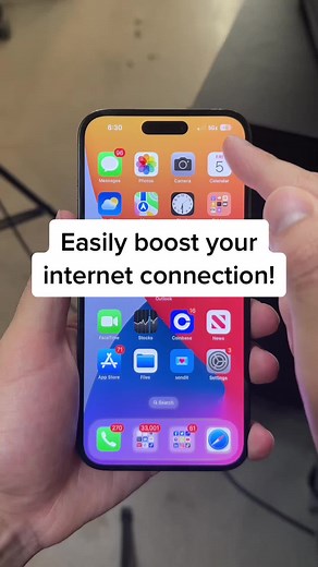 iPhone tip to boost your internet connection! 🤯 #iphonetips #lifetips #iphonetricks