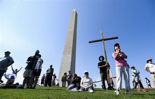 Mass prayer gathering in Washington, DC., backed by Donald Trump