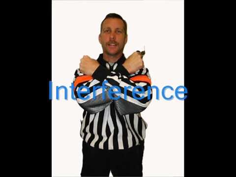 Ice Hockey Refs And Linesman Signals