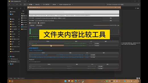 文件夹内容比较工具