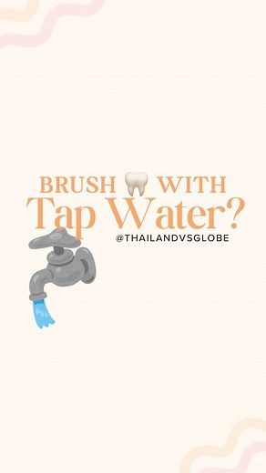 Thailand vs Globe on Instagram: "💧 According to the Yale Environmental Performance Index 2024, Thailand’s tap water scores 98th globally, much lower than many expect — yet locals still brush their teeth with it every day. ❓Should you? First of, Thai tap water is NOT that dirty — it’s just not drinkable straight from the tap. It’s treated and chlorinated quite properly, but it stays ‘hard’ (still containing metal elements in the form of positively charged ions) — all you need is to boil it and y