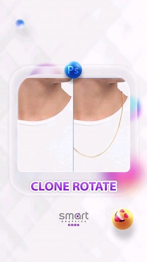 Smart Graphics | Clone rotate trick in Photoshop • By @smart.graphicss 🟣 Subscribe to my YouTube channel for detailed Photoshop Tutorials Link in Bio or go... | Instagram