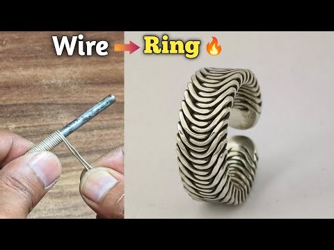 This Simple Wire Became a Stunning Silver Ring! 😱🔥