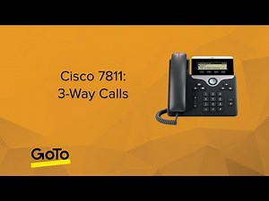 Cisco 7811: 3-Way Calls