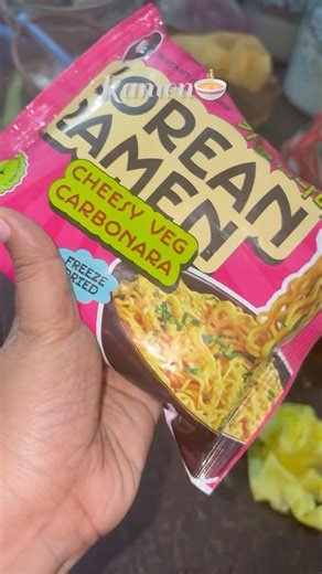 First time trying Korean Ramen 🍜 #minivlog #hostellife #ramen #food