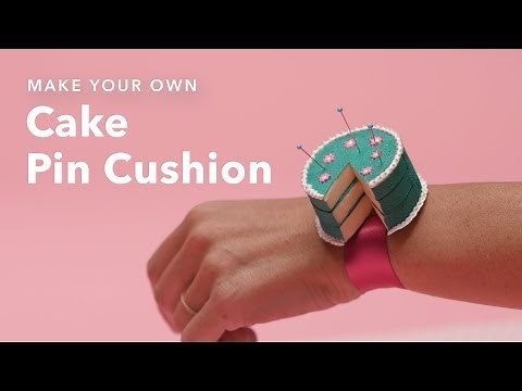 Make a Pin Cushion (That's Wearable and Looks Like a Cake!)