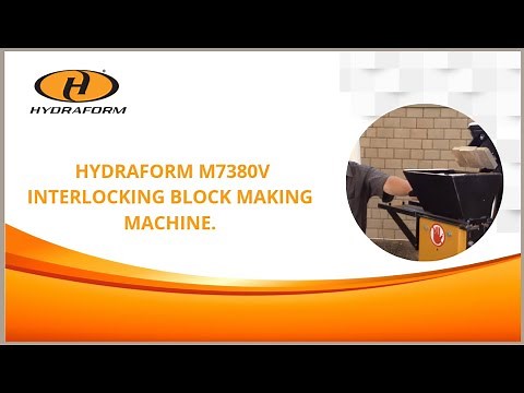 HYDRAFORM M7380V INTERLOCKING BLOCK MAKING MACHINE.