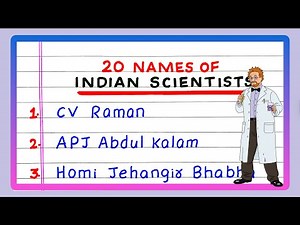 20 Name of Scientist | Names of Indian Scientists | 20 Names of Indian Scientists