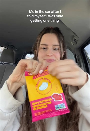 Anyone else guilty of this? 👀 Okay but Healthy Hippo candy is the best car snack! 💜 #fy #fyp #healthyhippo #canadian #canadianbrand #snack #carsnack
