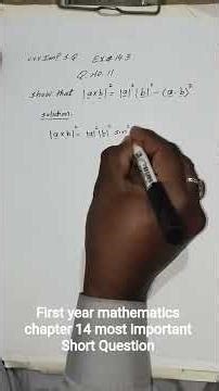 First year mathematics chapter 14 most important Short Question #Maths