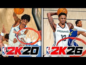 Poster Dunk With Ja Morant In Every NBA 2K
