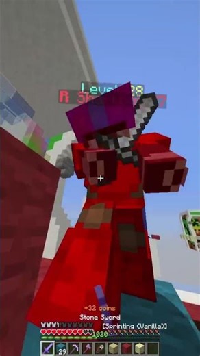 2 Players, Half a Heart Left #minecraft #bedwars