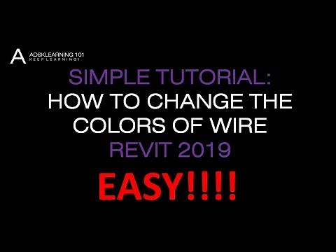 HOW TO CHANGE THE COLORS OF WIRES IN REVIT