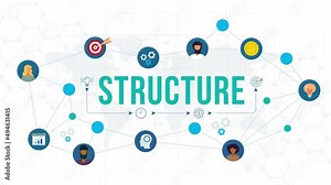 structure concept animation.4K motion animation