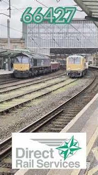 Two Class 66 Freight Trains at Carlisle Railway Station