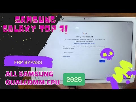 Samsung Galaxy Tab A7 FRP Bypass Easy Method 2025 | All Samsung FRP Bypass Android 12/13/14