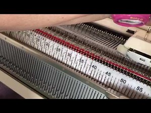 Brother Ribber Basics - 1x1 Cast on