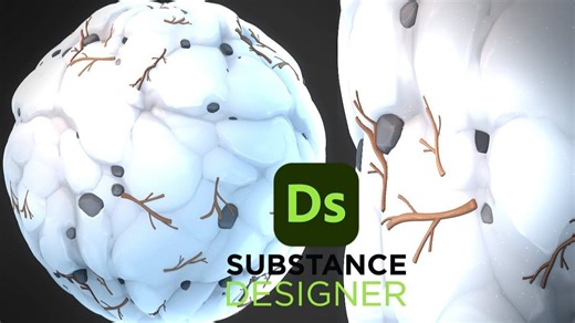 Substance 3D Designer ! 制作风格化的雪材质！