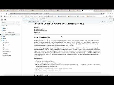 Financial Detective Recording