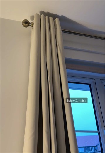 Blackout Eyelet Curtains - I love these, these are in the colour mink which is super neutral. The curtain polls are also stunning in antique gold. Definitely need another steam iron 🙄