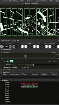 SLICE REFINER | RESOLUME ARENA | TUTORIAL | FINAL MIX #slice #resolumearena