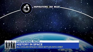 331K views · 1.3K reactions | LAUNCH INTO HISTORY: The first all-civilian SpaceX crew is settling into orbit 364 miles above Earth. The crew of amateur astronauts will spend three days aboard the capsule. ABC's Faith Abubey has details and new images from overnight. | World News Now | Facebook