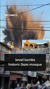 Israeli air strike hits historic Abu Salim Mosque in Gaza's Deir al Balah
