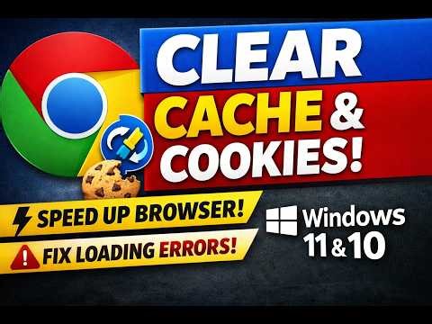 How to Clear Cache and Cookies in Google Chrome (Windows 11/10) | GearUpWindows Tutorial