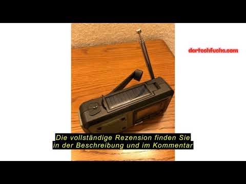 Produktbewertung ration1.de ration1 Kurbelradio DAB+, Tragbares Solarradio mit LED-Taschenlampe, 200