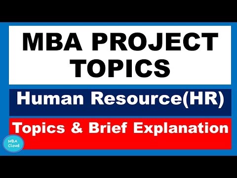 HR SPECIALIZATION PROJECT TOPICS| MBA-HR |MHRM|MHRD