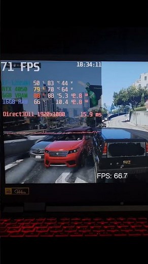 GTA 5 Ultra Settings 🚗 Acer Nitro 5 RTX 4050 | Smooth FPS Test
