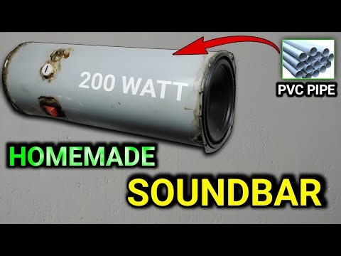 Homemade Soundbar 🔊| Making Soundbar At Home Use PVC Pipe 