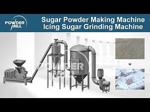 Sugar Powder Making Machine, Icing Sugar Grinding Machine, Icing Sugar Powder Processing Line