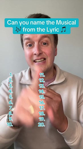 Musical Lyric Quiz: Name the Show in 20 Questions