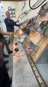 Our Electrical students are getting hands-on and mastering the fundamentals in Lab 4! Today's mission: Wiring a single switch to control three lights in a series circuit. This isn't just about making lights turn on; it's about understanding voltage drop, current flow, and the critical role of each component in a series setup. They're learning to: • Interpret wiring diagrams. • Safely strip and connect wires. • Troubleshoot connections to ensure proper operation. These foundational skills are ess