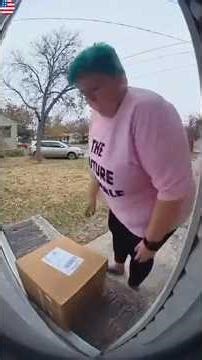 Porch exploding package box with glitter4 #porchpiratecaught #glitter #package#prank #explodingbox