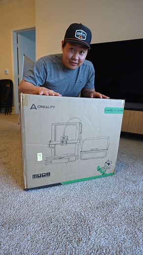 3.4K views · 706 reactions | Creality Hi Combo 3D Printer Unboxing. I've been wanting a 3D printer for a long time now and I finally have one! This is the newest combo from Creality. It comes with the the Hi printer and the CFS that stores up to 4 filaments. This printer has a lot of quality of life features that has you up in running in no time. Now the real question is what do we print first? #3dprinter #3dprinting #creality #tech #asmr #asmrcommunity #unboxing | TheAsian JC | Facebook