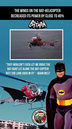 Adam West Batman Helicopter Scene | Retro Comics Fun Facts