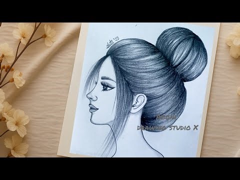 Easy girl drawing || How to draw a beautiful girl || Easy Pencil Sketch for Beginners #girl #drawing