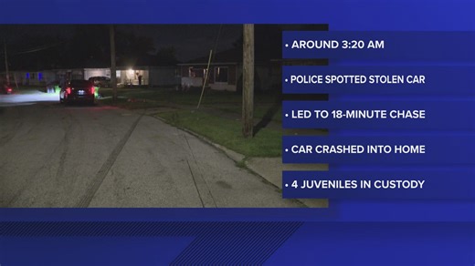Garfield Heights police: Reported stolen vehicle crashes into house following pursuit