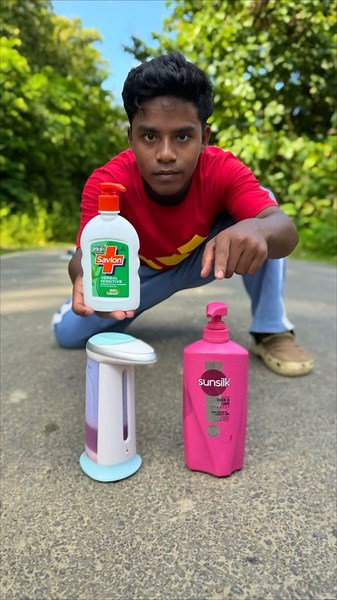 2 Ta Savlon And Sunsilk Liquid Hand Wash Vs Automatic Soap Dispenser 🧴