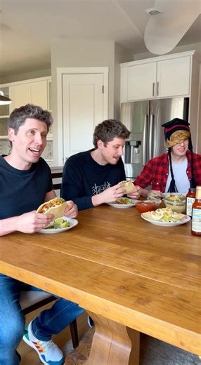 Just enjoying tacos and some random dude broke in