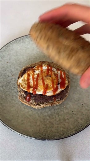 Egg & Kanga Burger Bagel