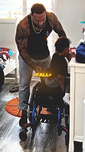 This Father Helps His Son In A Wheelchair 🥹#discipline #father #son #wheelchair #disabled #heartbreaking #heartwarming #family #love #Mental #Mentality #motivation #mindset #real #discipline #hopecore | MentalOfficiel