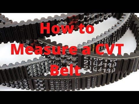 How to measure a CVT belt or compare Hunterworks Belts to Polaris