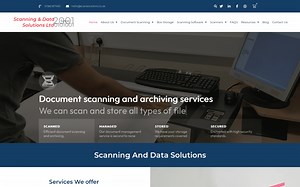 Contact Scanning and Data Solutions - Scanning and Data Solutions Limited