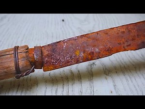 Restoring a Rusty Old Knife to a Sharp Dagger - An Incredible Transformation Journey