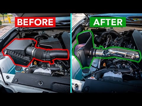 Toyota Tacoma Stock Air Intake VS K&N Cold Air Intake | Review/Install