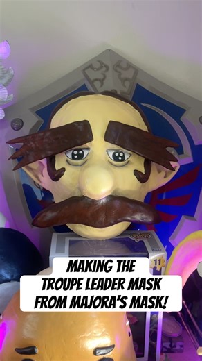 Making all 31 masks from Majoras Mask! Next up: Troupe Leader Mask! 🎪 #zelda #majorasmask #cosplay