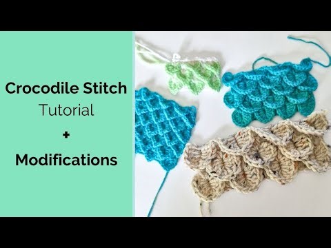 Crocodile Stitch Tutorial + Variation Options
